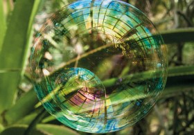 Seifenblasen auf Reisen