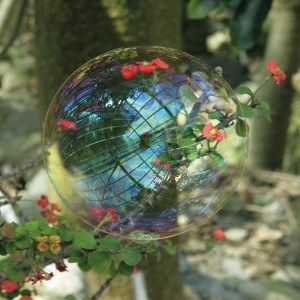 Seifenblasen auf Reisen