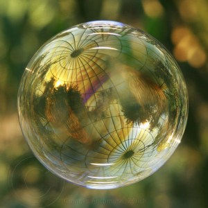 Seifenblasen auf Reisen