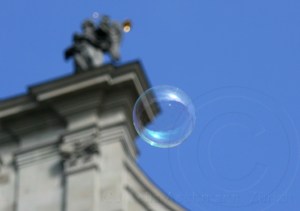 Seifenblasen auf Reisen