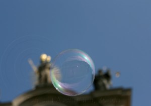 Seifenblasen auf Reisen