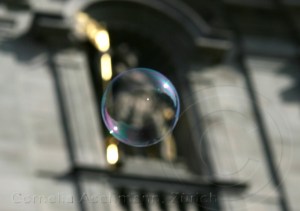 Seifenblasen auf Reisen