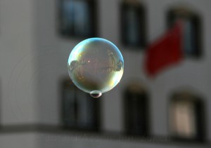 Seifenblasen auf Reisen