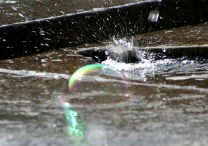 Seifenblasen auf Reisen