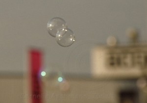 Seifenblasen auf Reisen