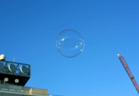 Seifenblasen auf Reisen