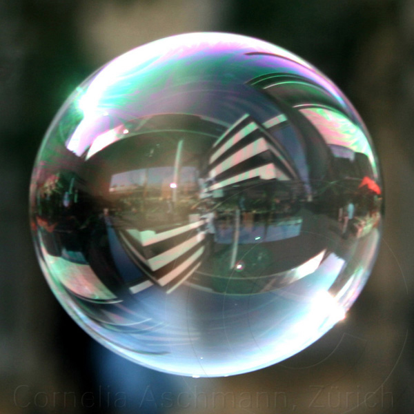 Seifenblasen auf Reisen