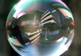 Seifenblasen auf Reisen