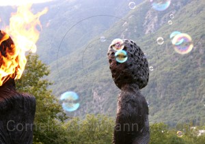 Seifenblasen auf Reisen