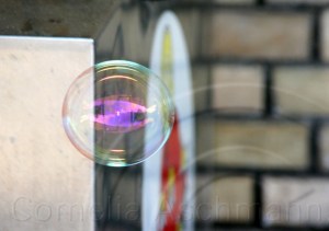 Seifenblasen auf Reisen