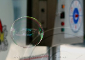 Seifenblasen auf Reisen