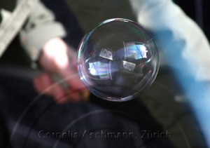 Seifenblasen auf Reisen