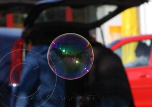 Seifenblasen auf Reisen