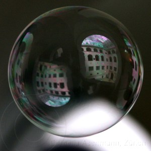 Seifenblasen auf Reisen